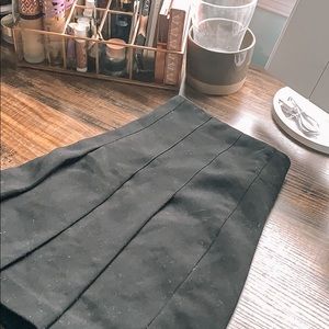 Pleated high waisted skirt